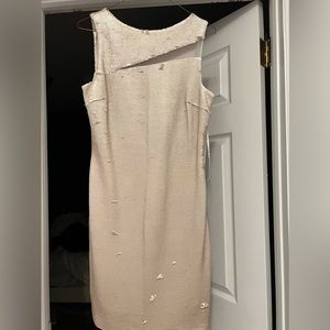 Beautiful sequin dress cream -gold